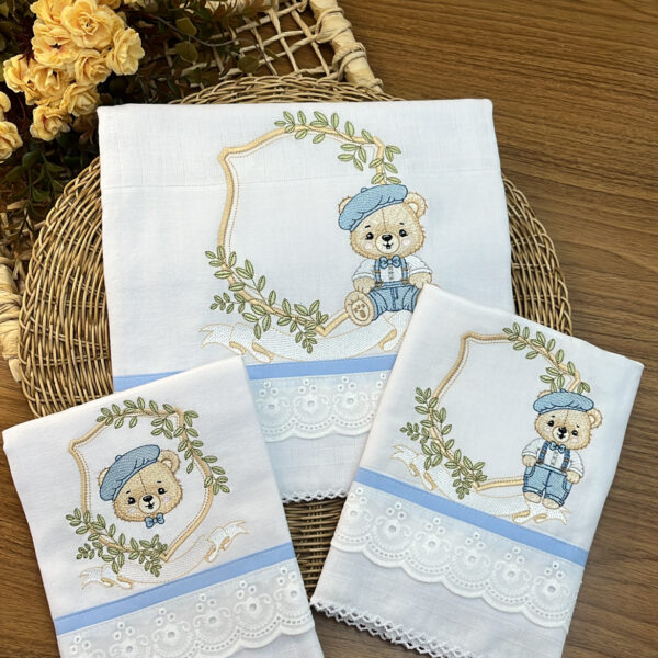 Kit fraldas Urso 3 peças